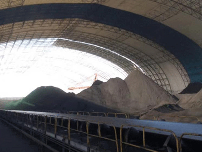 兴平煤棚料仓网架